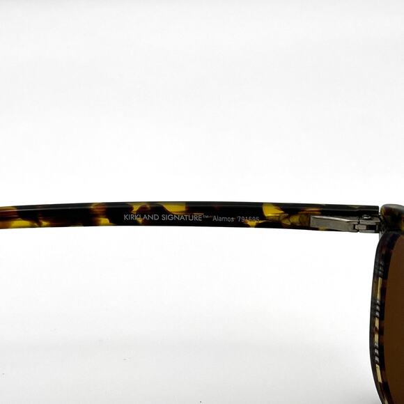 KIRKLAND SIGNATURE Men's Striped Tortoise Frame Alamos Eyeglasses (56/17 140) - Picture 6 of 7